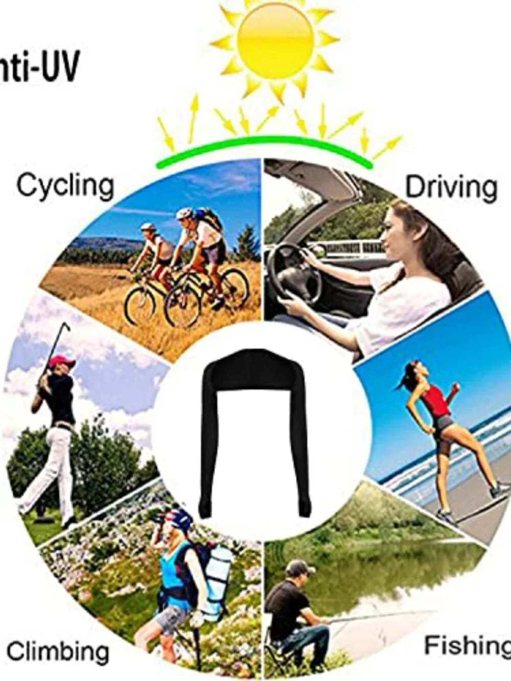 UPF 50+ Cooling Shawl with Finger Holes UV Protection Shrug for Outdoor Sports